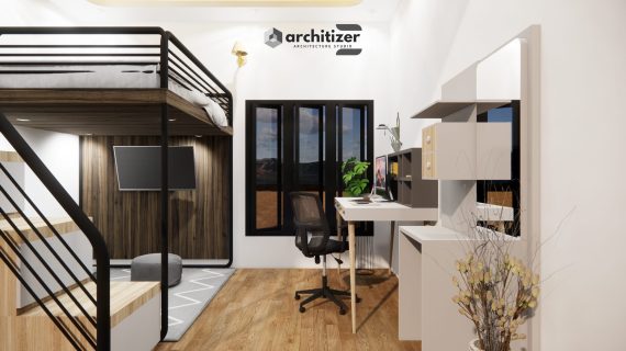 Tips Mendesain Kamar Tidur Ukuran 4×4 dengan Konsep Minimalis Industrial Ala Architizer Studio