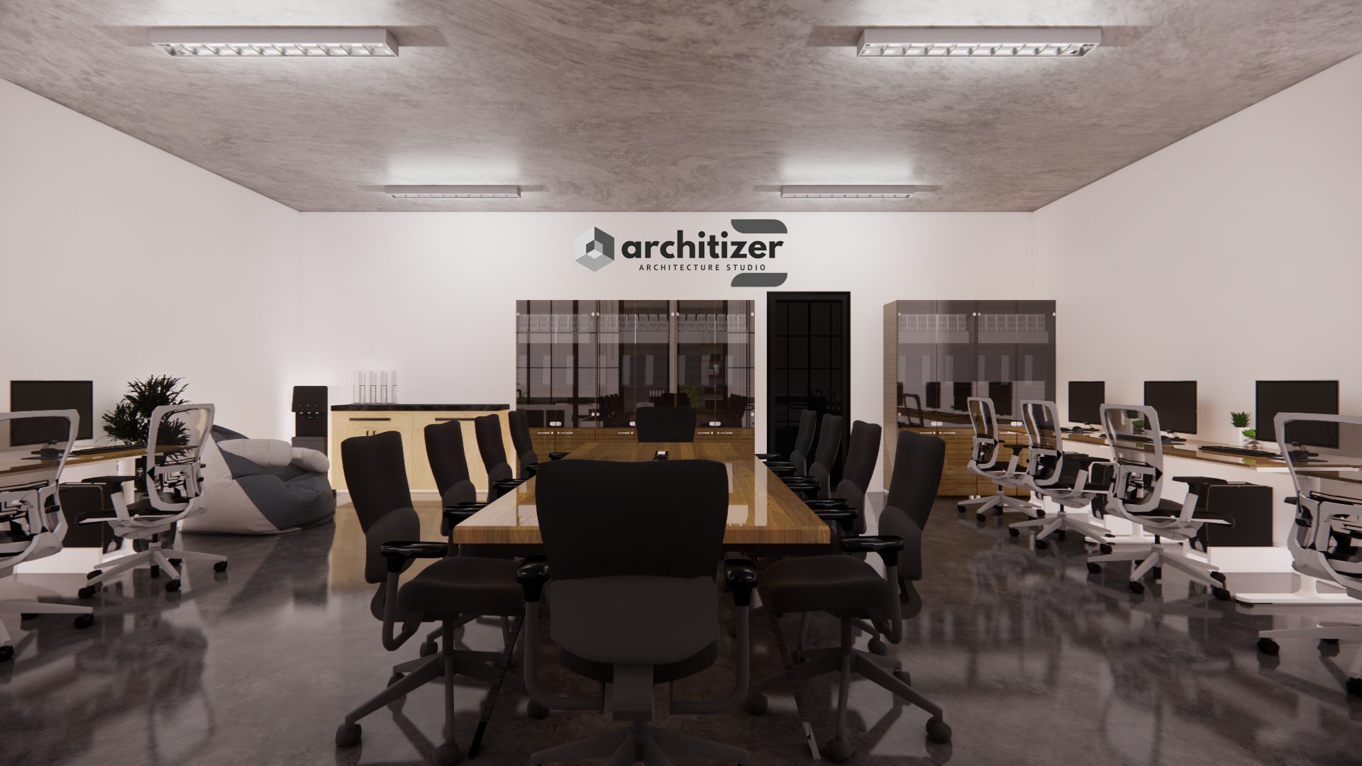 Desain Kantor Industrial Ala Architizer